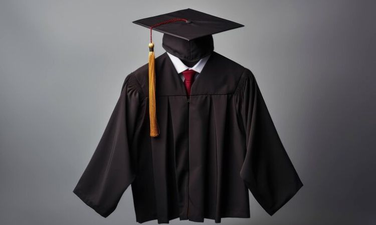 graduation cap and gown