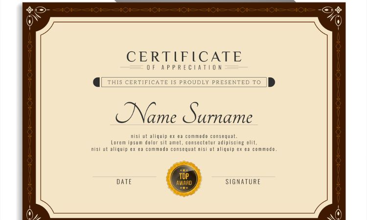 certificate frames