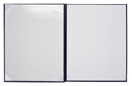 white moire lining and satin ribbon corners in 11 x 14 diploma cover